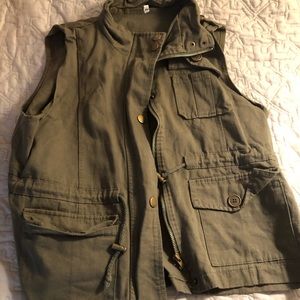 Army green vest